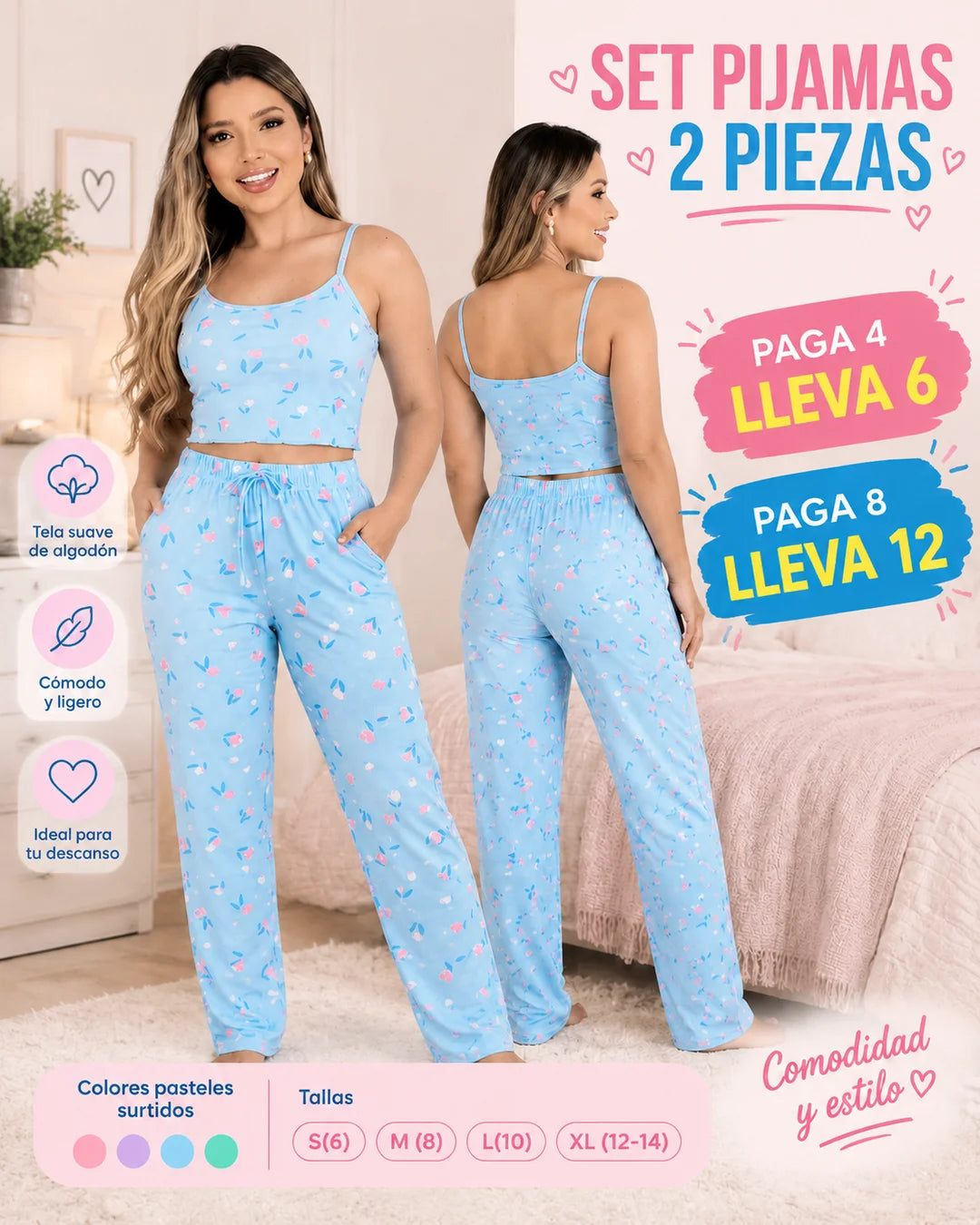 SET PIJAMAS 2 PIEZAS