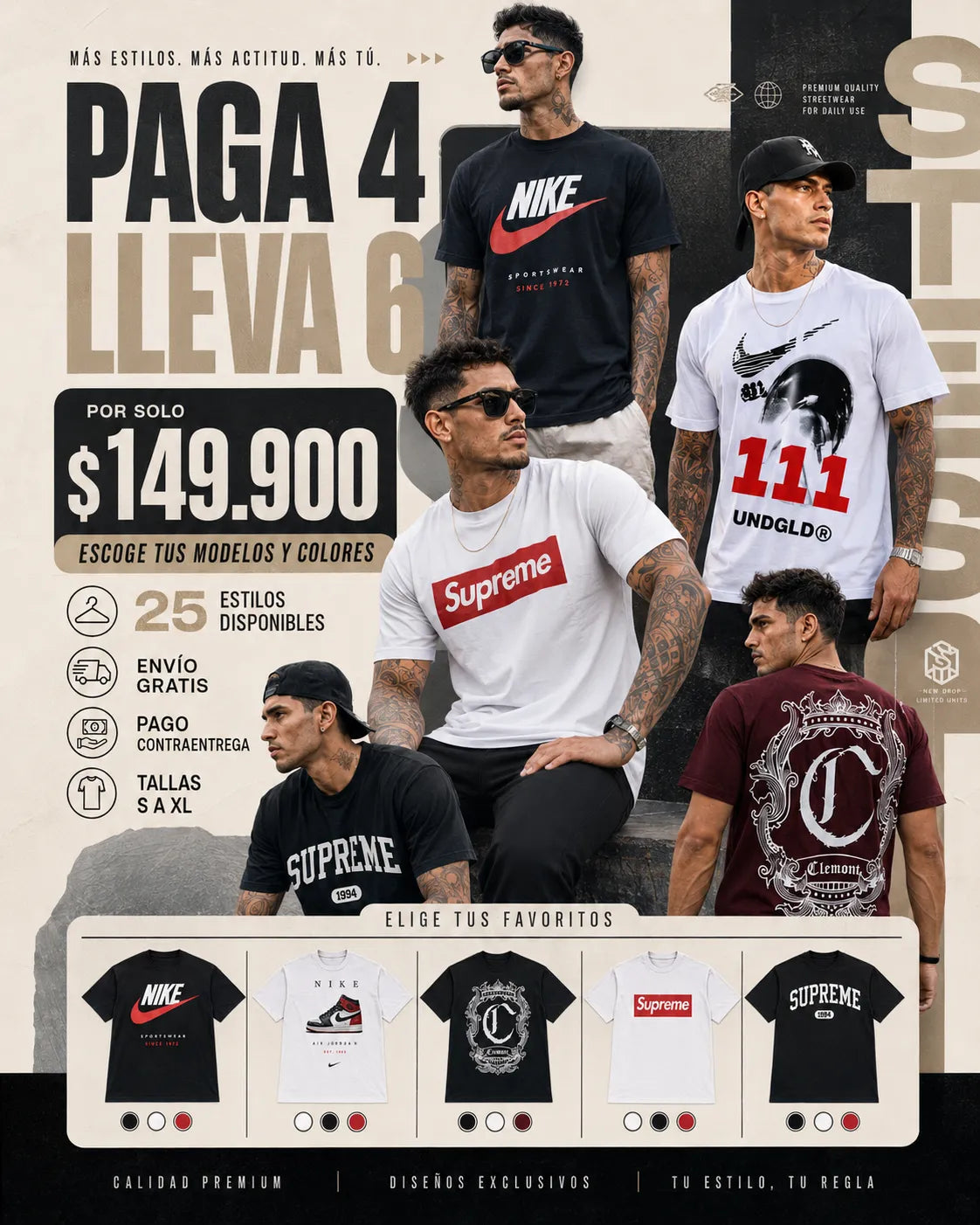 CAMISETAS SURTIDAS