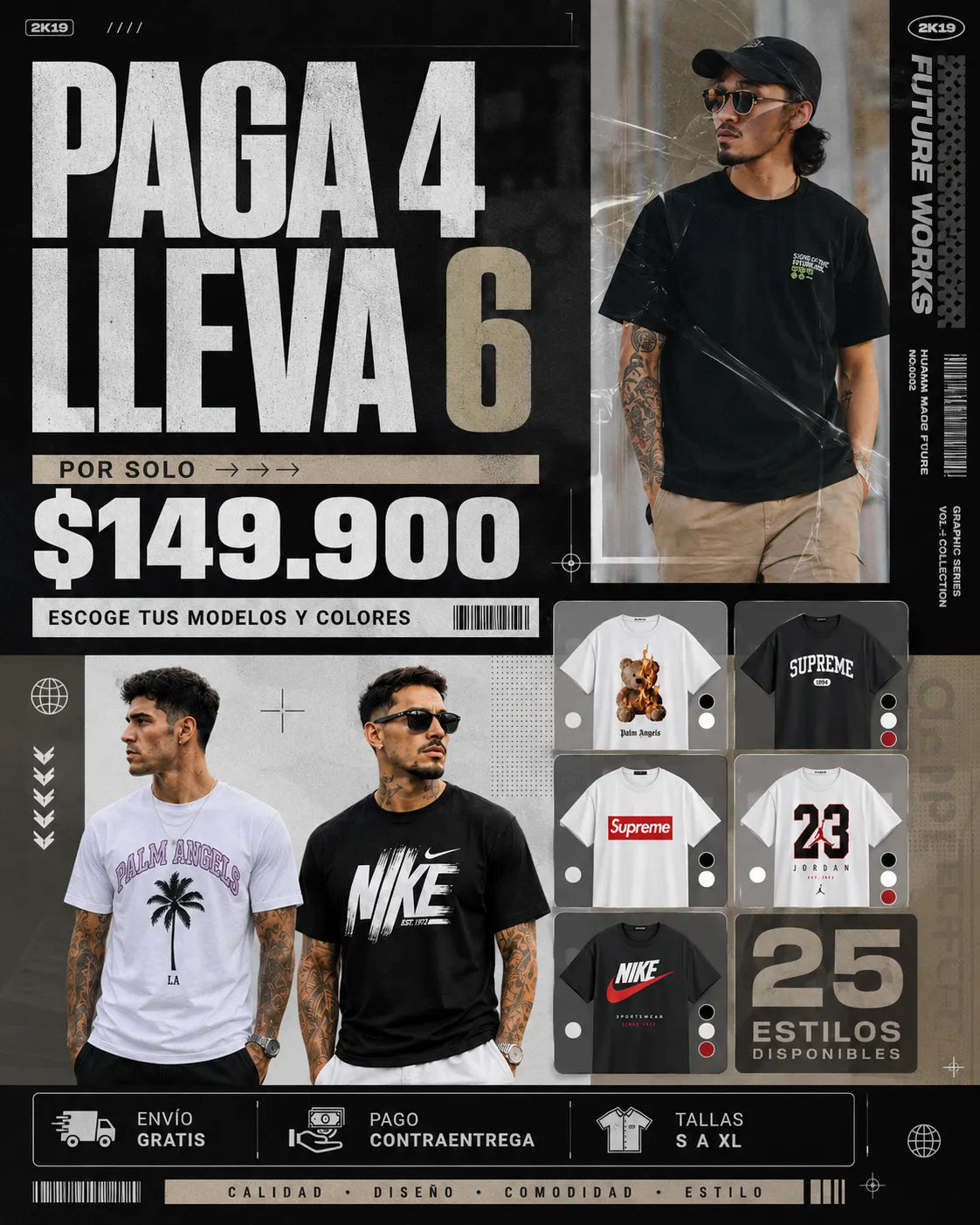 CAMISETAS SURTIDAS