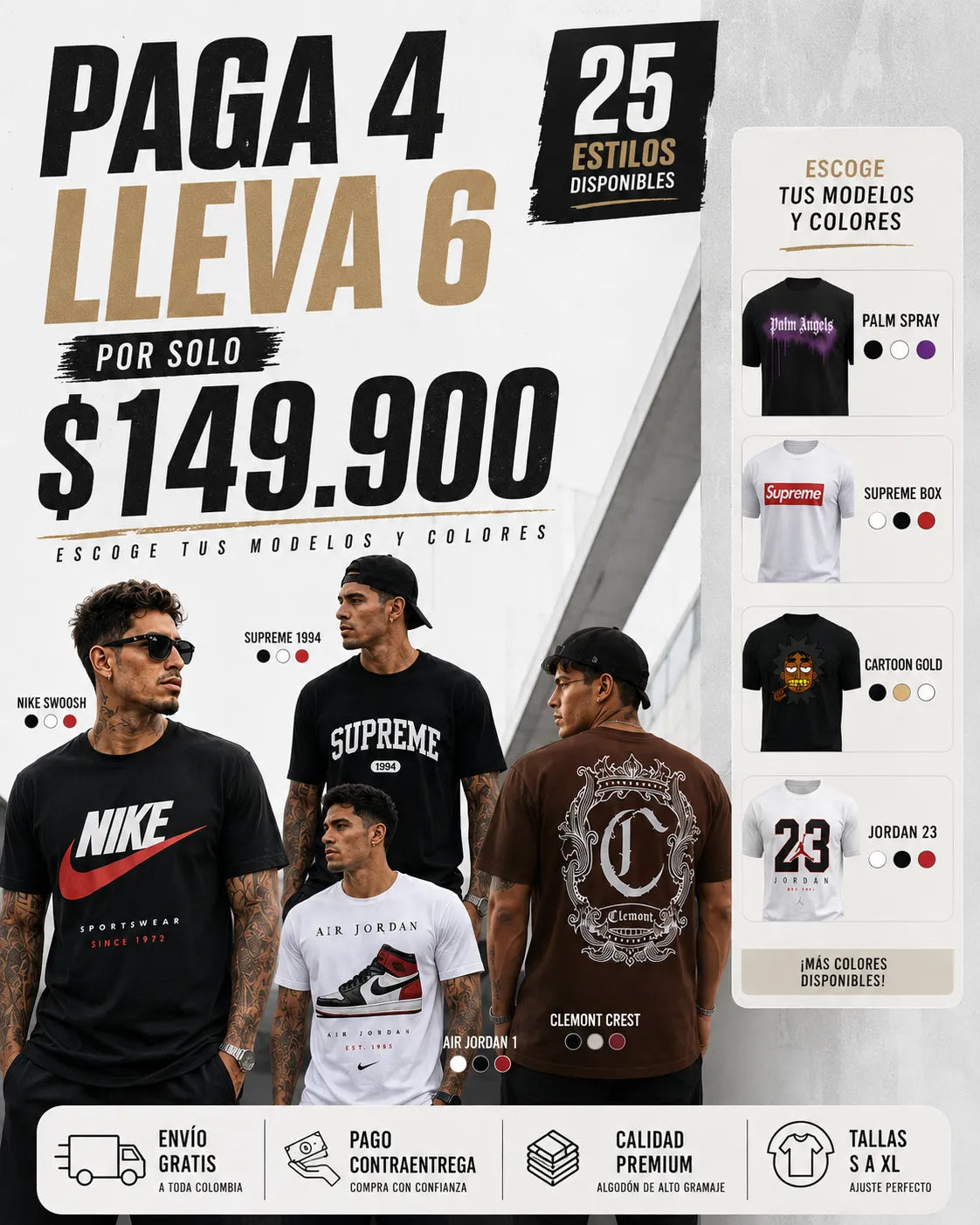 CAMISETAS SURTIDAS